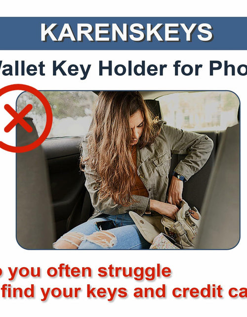 Load image into Gallery viewer, KARENSKEYS 2PCS Key Sleeve Stretchy Keys Organizer Slim Card Holder Pink
