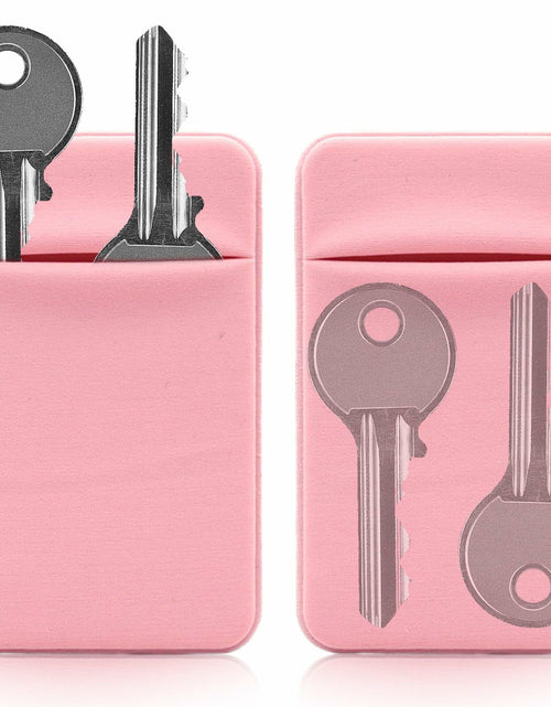 Load image into Gallery viewer, KARENSKEYS 2PCS Key Sleeve Stretchy Keys Organizer Slim Card Holder Pink

