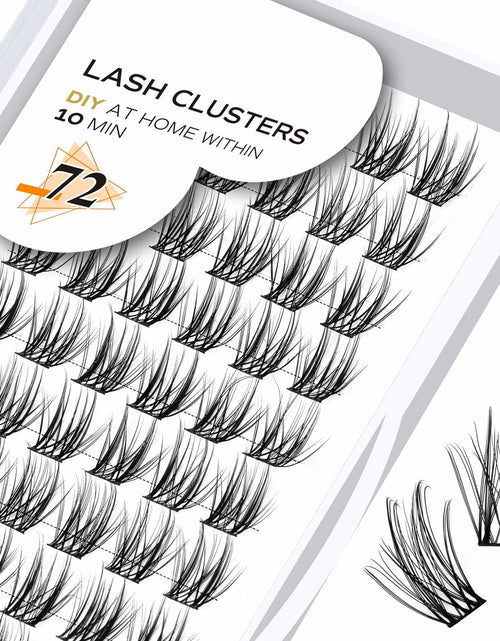 Load image into Gallery viewer, Lash Clusters B03 D Curl 18mm DIY Wispy Volume Eyelash Extensions 72pcs
