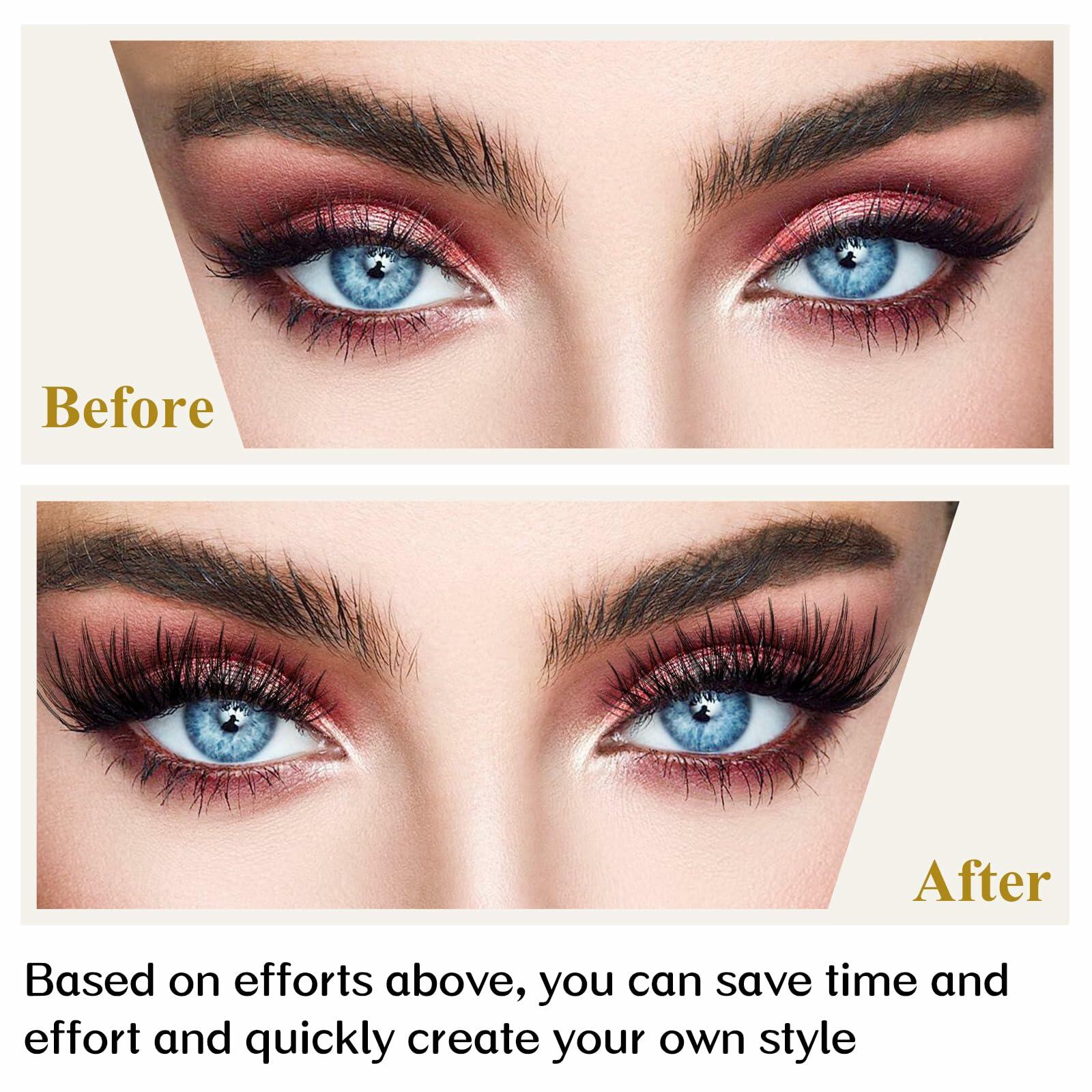Lash Clusters B03 D Curl 18mm DIY Wispy Volume Eyelash Extensions 72pcs