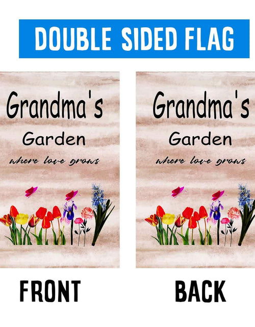Load image into Gallery viewer, ZQLFDGD FANDEER Grandma's Garden Outdoor Flag 12x18in Double Sided Nylon

