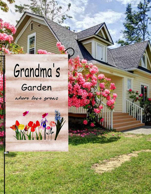 Load image into Gallery viewer, ZQLFDGD FANDEER Grandma's Garden Outdoor Flag 12x18in Double Sided Nylon
