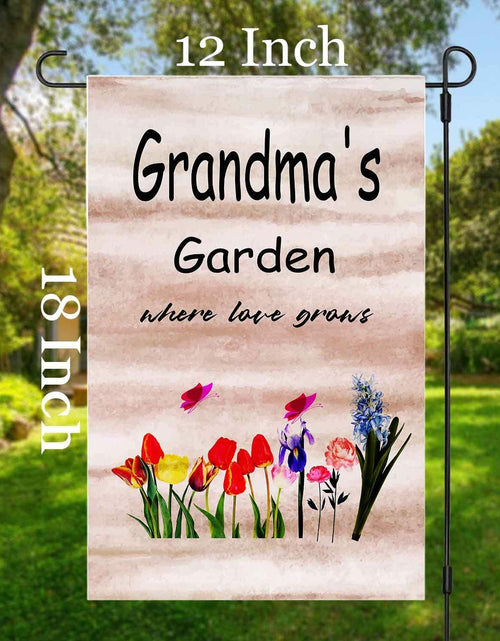 Load image into Gallery viewer, ZQLFDGD FANDEER Grandma's Garden Outdoor Flag 12x18in Double Sided Nylon
