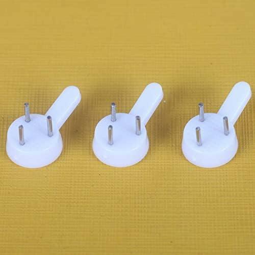 Load image into Gallery viewer, Galepromot 10Pcs White Plastic Non-Marking Wall Hooks for Hanging Home Decor
