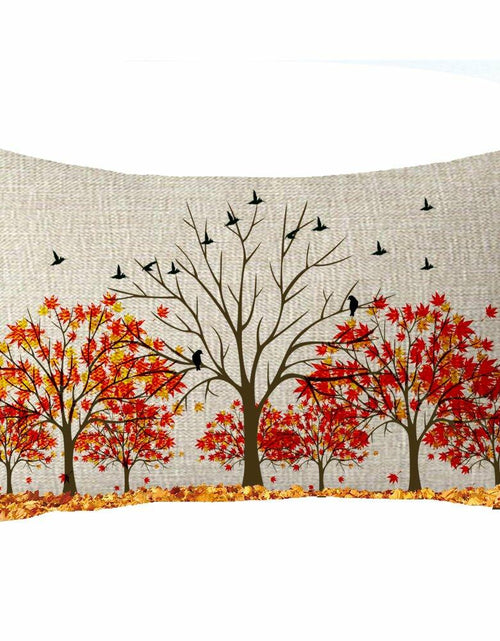 Load image into Gallery viewer, FELENIW Happy Fall Y’all Autumn Maple Leaf Lumbar Pillow Cover 12x20
