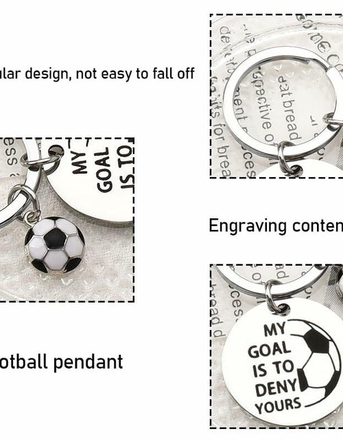 Load image into Gallery viewer, ShiQiao Spl Inspirational Soccer Keychain Unisex Adult Football Gift
