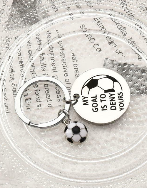 Load image into Gallery viewer, ShiQiao Spl Inspirational Soccer Keychain Unisex Adult Football Gift
