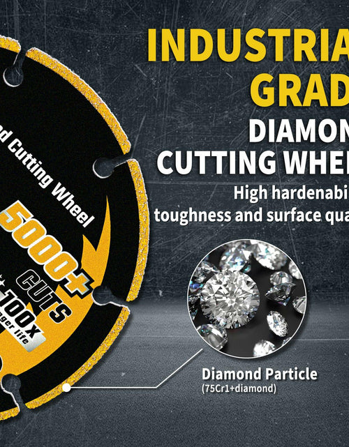 Load image into Gallery viewer, Revvstark 4.5in Diamond Cut Off Wheel 7/8" Arbor Metal Cutting Disc
