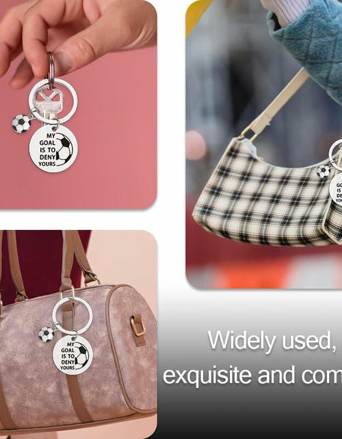 Load image into Gallery viewer, ShiQiao Spl Inspirational Soccer Keychain Unisex Adult Football Gift
