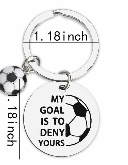 Load image into Gallery viewer, ShiQiao Spl Inspirational Soccer Keychain Unisex Adult Football Gift
