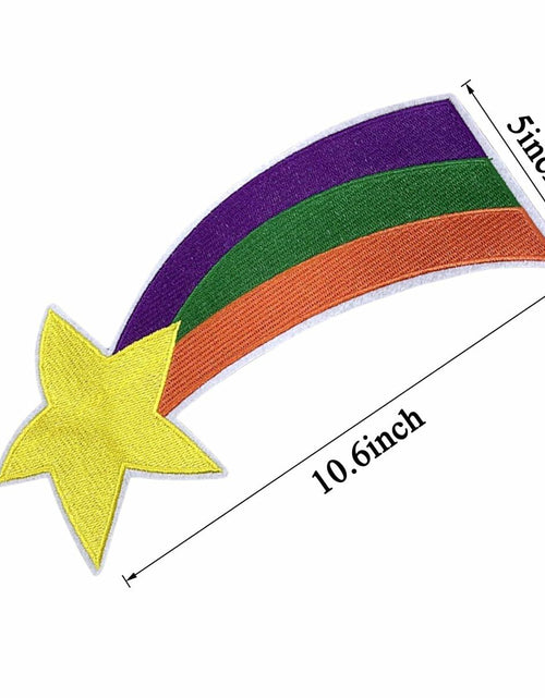 Load image into Gallery viewer, TOMIGO Women Costume Accessories Hot Pink Headband Rainbow Star Patch 1 Count
