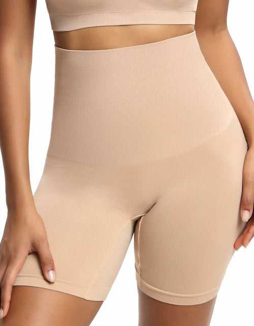 Load image into Gallery viewer, ShaperSwan High Waisted Shapewear Shorts Tummy Control Butt Lifter Nude Size M/L
