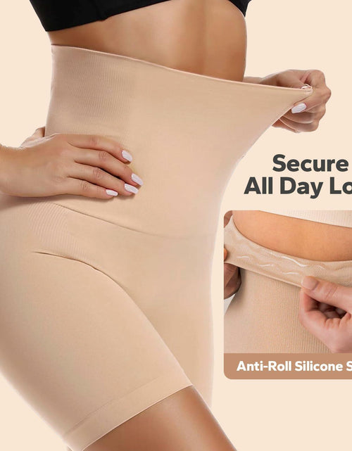 Load image into Gallery viewer, ShaperSwan High Waisted Shapewear Shorts Tummy Control Butt Lifter Nude Size M/L
