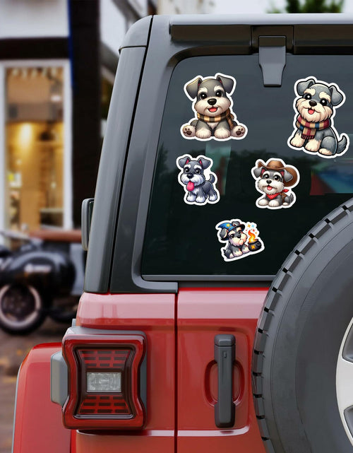 Load image into Gallery viewer, BIGZORO Schnauzer Dog Stickers Pack 50 PCS Waterproof Vinyl Decals
