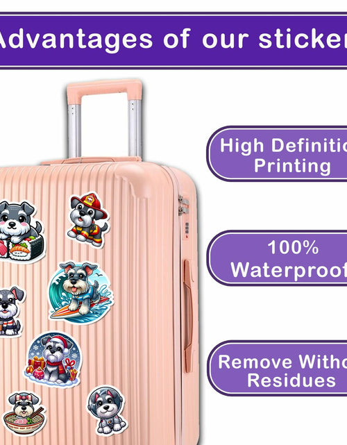 Load image into Gallery viewer, BIGZORO Schnauzer Dog Stickers Pack 50 PCS Waterproof Vinyl Decals
