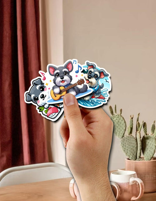 Load image into Gallery viewer, BIGZORO Schnauzer Dog Stickers Pack 50 PCS Waterproof Vinyl Decals
