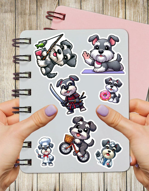 Load image into Gallery viewer, BIGZORO Schnauzer Dog Stickers Pack 50 PCS Waterproof Vinyl Decals
