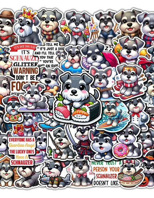 Load image into Gallery viewer, BIGZORO Schnauzer Dog Stickers Pack 50 PCS Waterproof Vinyl Decals
