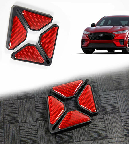 Carbon Fiber Car Door Corner Anti-Collision Strips 2 Pack for Mustang Mach-E