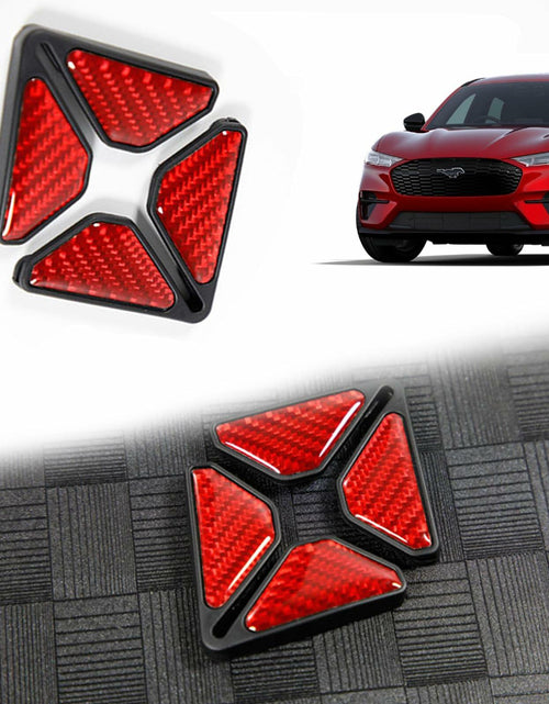 Load image into Gallery viewer, Carbon Fiber Car Door Corner Anti-Collision Strips 2 Pack for Mustang Mach-E
