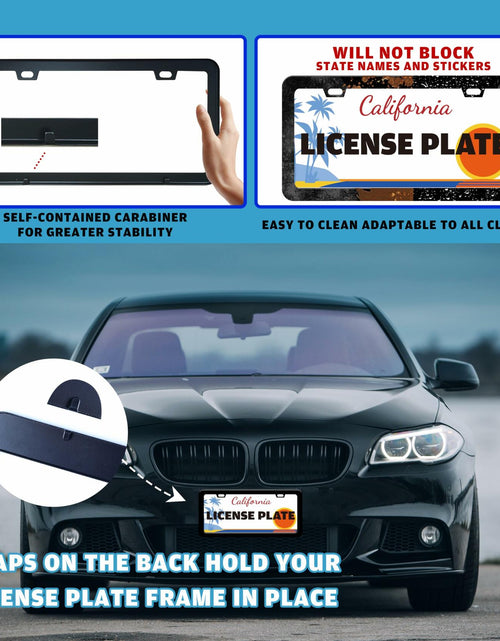 Load image into Gallery viewer, I'd Rather Be Watching Anime License Plate Frame Funny Stainless Steel
