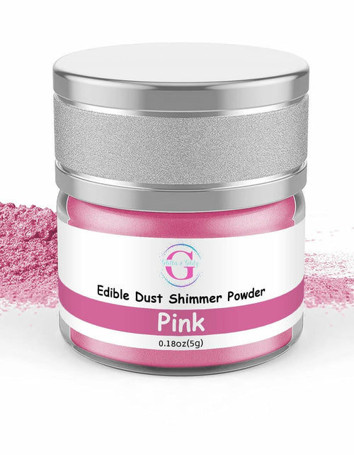 Load image into Gallery viewer, Glitter &amp; Glitz Edible Drink Glitter Luster Dust Pink 5g Cocktail Baking

