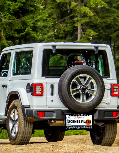 Load image into Gallery viewer, I'd Rather Be Watching Anime License Plate Frame Funny Stainless Steel
