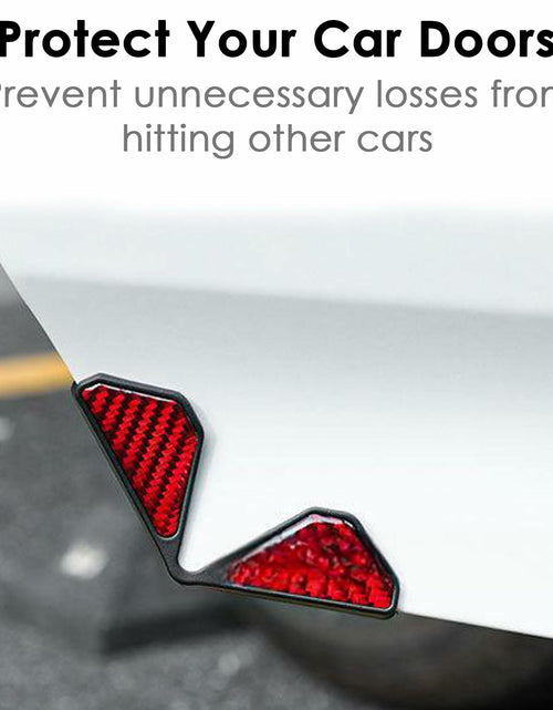 Load image into Gallery viewer, Carbon Fiber Car Door Corner Anti-Collision Strips 2 Pack for Mustang Mach-E
