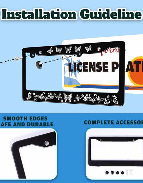 Load image into Gallery viewer, I'd Rather Be Watching Anime License Plate Frame Funny Stainless Steel
