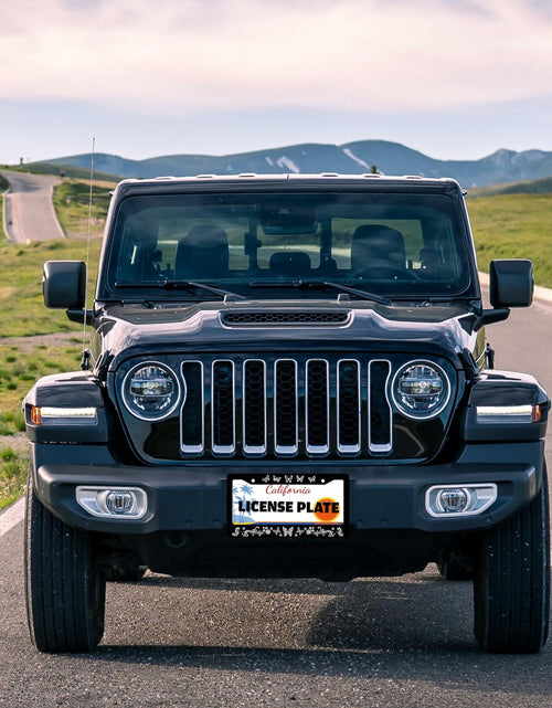 Load image into Gallery viewer, I'd Rather Be Watching Anime License Plate Frame Funny Stainless Steel

