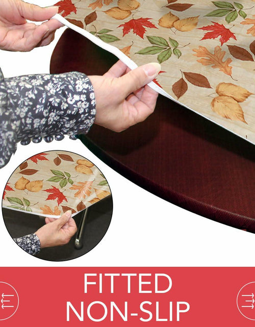 Load image into Gallery viewer, Covers For The Home Deluxe Elastic Edged Vinyl Fitted Table Cover Red Large
