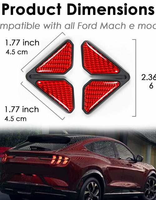 Load image into Gallery viewer, Carbon Fiber Car Door Corner Anti-Collision Strips 2 Pack for Mustang Mach-E
