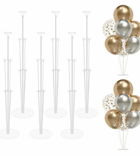 SINBEE 6 Set Balloon Arch Kit with Base Sticks Stand for Birthday Party