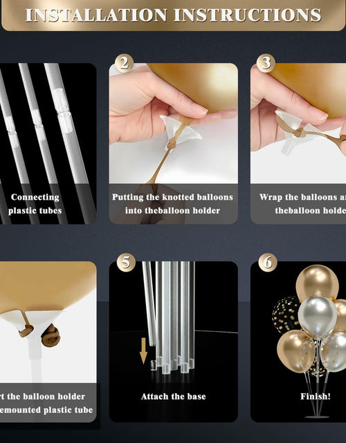 Load image into Gallery viewer, SINBEE 6 Set Balloon Arch Kit with Base Sticks Stand for Birthday Party
