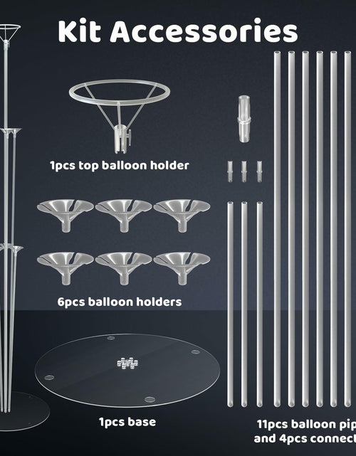 Load image into Gallery viewer, SINBEE 6 Set Balloon Arch Kit with Base Sticks Stand for Birthday Party
