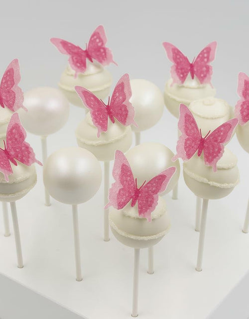 Load image into Gallery viewer, Unbranded x24 3D Double Shad Edible Wafer Butterflies for Cake Cupcakes
