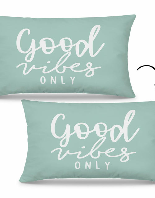 Load image into Gallery viewer, Mingnei Motivational Quote Green Flannel Throw Pillow Cover 12x20

