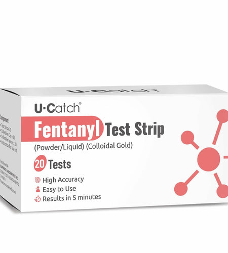 U Catch Fentanyl Test Strips 20 Pack Sensitive Fast Results Powder Liquid