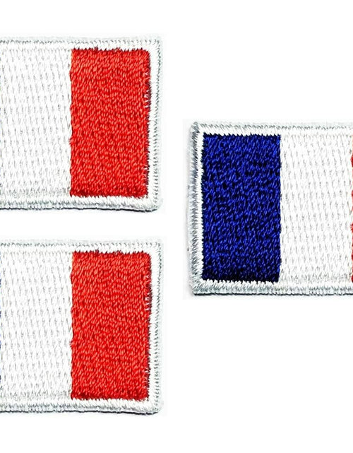 Load image into Gallery viewer, Truly Mini France Flag Embroidered Patch Sew On Applique 0.6x1.1 Inch
