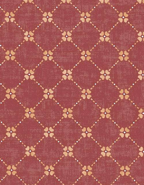 Load image into Gallery viewer, Flannel Backed Vinyl Tablecloth 60x120 Oblong Diamond Rust Pattern
