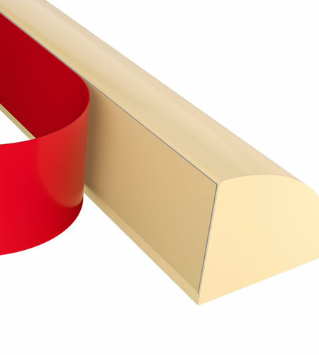 Risunpet Flexible Rubber Quarter Round Molding Peel & Stick Bathtub Trim 155in