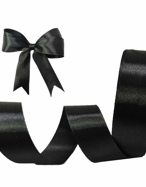 Load image into Gallery viewer, MEYIART Blue Satin Ribbon 1.5in x 25 Yards Wide Solid Gift Craft Ribbon
