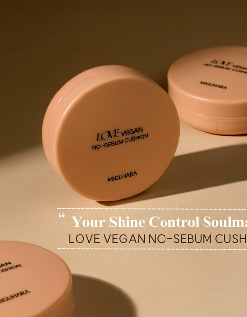 Load image into Gallery viewer, LOVE Vegan No-Sebum Cushion K-Beauty 15g 0.52oz
