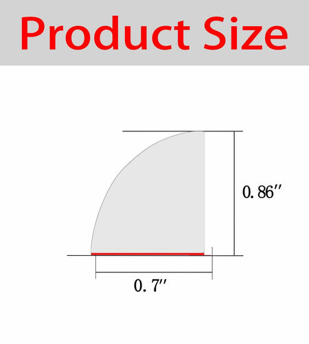 Risunpet Flexible Rubber Quarter Round Molding Peel & Stick Bathtub Trim 155in