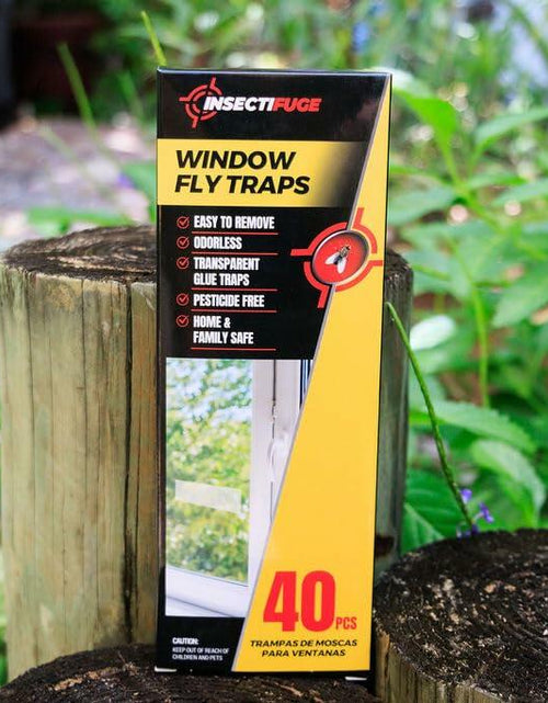 Load image into Gallery viewer, Insectifuge 40Pcs White Indoor Sticky Fruit Fly Traps Window Strips
