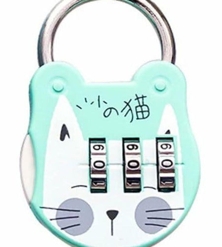 WsjiaboFux Green 3-Digit Combination Padlock Stainless Steel High Strength