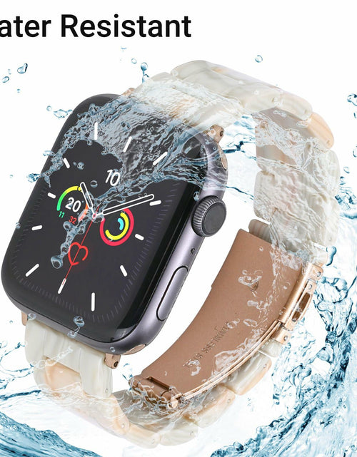 Load image into Gallery viewer, MAIRUI Resin Watch Band Compatible Apple Watch 38-41mm Series 1-9 Marble
