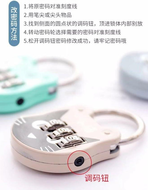 Load image into Gallery viewer, WsjiaboFux Green 3-Digit Combination Padlock Stainless Steel High Strength
