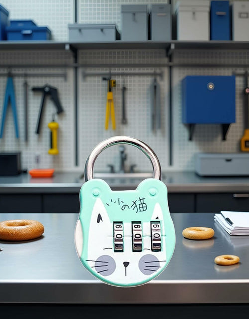 Load image into Gallery viewer, WsjiaboFux Green 3-Digit Combination Padlock Stainless Steel High Strength
