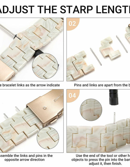 Load image into Gallery viewer, MAIRUI Resin Watch Band Compatible Apple Watch 38-41mm Series 1-9 Marble
